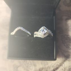 Beautiful Mossanite Wedding Set