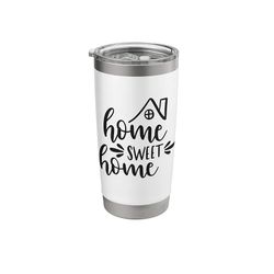 Home Sweet Home Family Wall Art Sign Decor Stainless Steel Insulated Tumbler