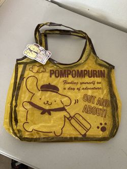 Sanrio POMPOMPURIN CLEAR VINIL TOTE BAG 