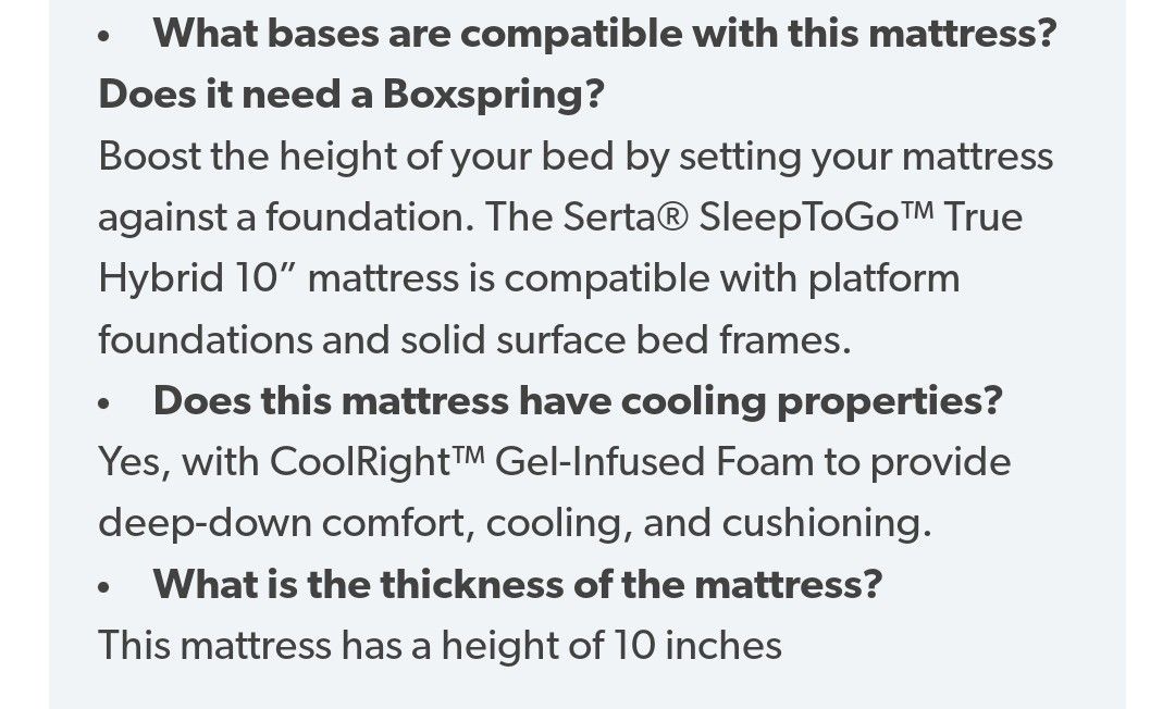 Serta SleepTrue 10" TWIN Hybrid Mattress for Sale in Menifee, CA OfferUp