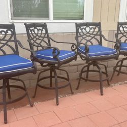 Cast Aluminum Patio Furniture Connery Stools Set