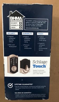 SCHLAGE. Touch nuevo