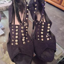 Charlotte Russe Size 9 Studded Shoes High Heels