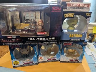 Fun Pop Art Pieces (Lot Of Six) Including Star Wars And Batman And Thor