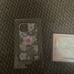 Clear Floral Protective Phone Case