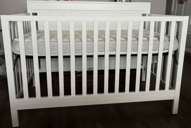 Crib and mattress