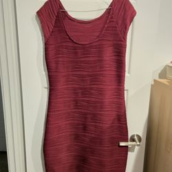 Womens Burgundy Dress