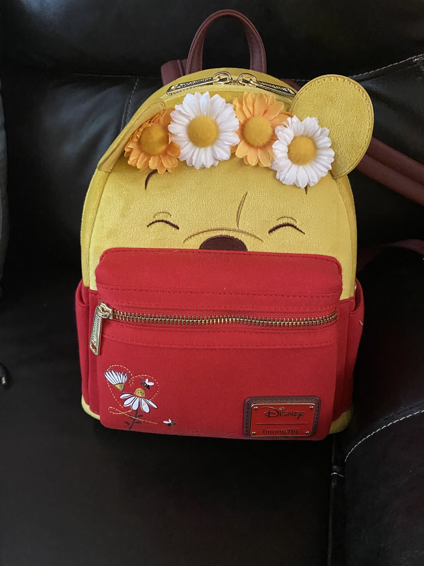 Loungefly Disney Winnie the Pooh Floral Flocked Mini Backpack FIRM PRICE