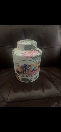 Chinese Porcelain Lidded Ginger Jar