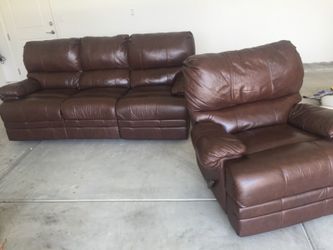 Leather couches with recliners
