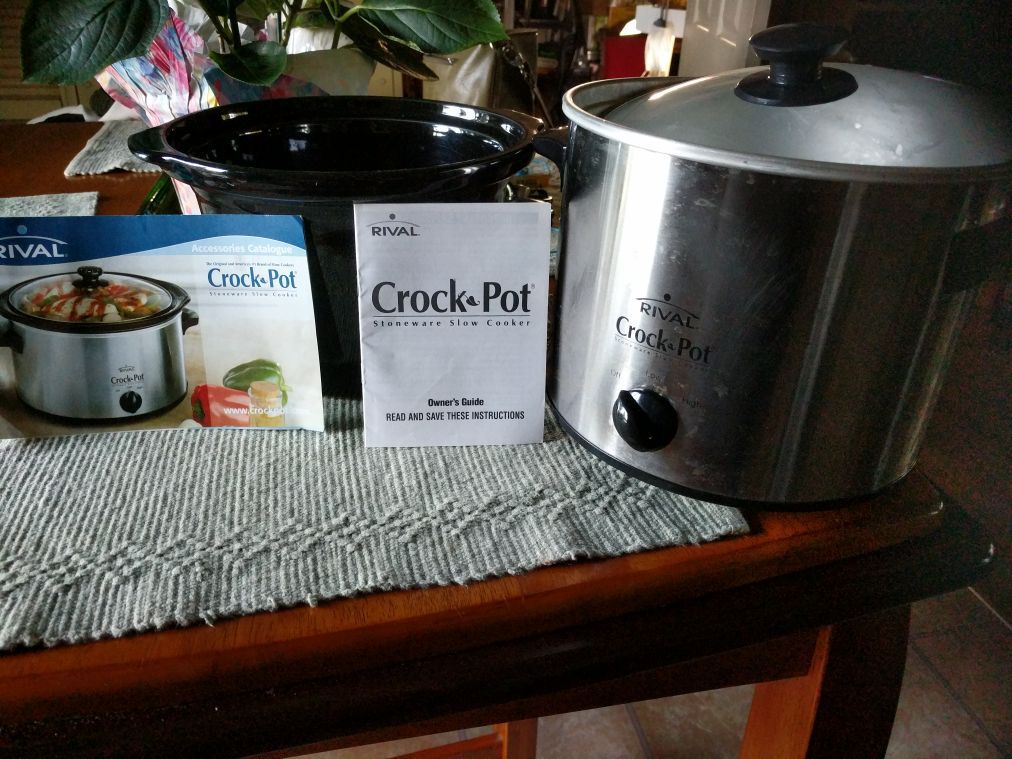 Rival stainless steel crock pot Kitchen Appliances Slow Cooker