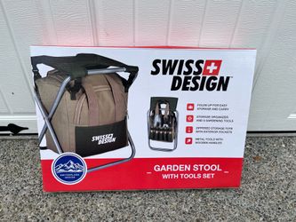 Swiss Design - Garden Stool with Tools