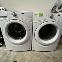WHIRLPOOL WASHER AND GAS DRYER
