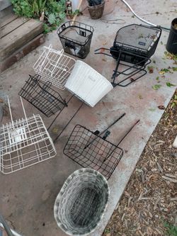 Bicycle Baskets And Racks, Read Ad Text And See Pictures