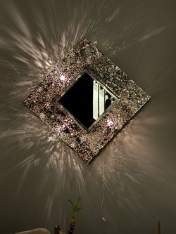 Punched Tin Mirror With Light