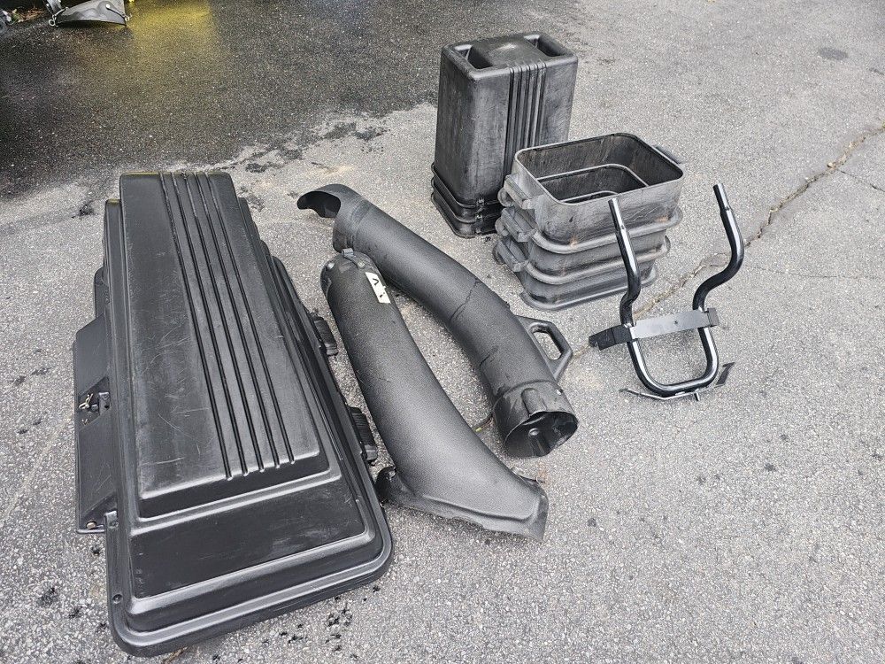 Super Capacity Triple Bagger Setup for Husqvarna, Craftsman, Ariens Riding Mower