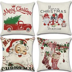 Christmas Pillow Covers 18 x 18 Set of 4 for Sale in Brooklyn NY