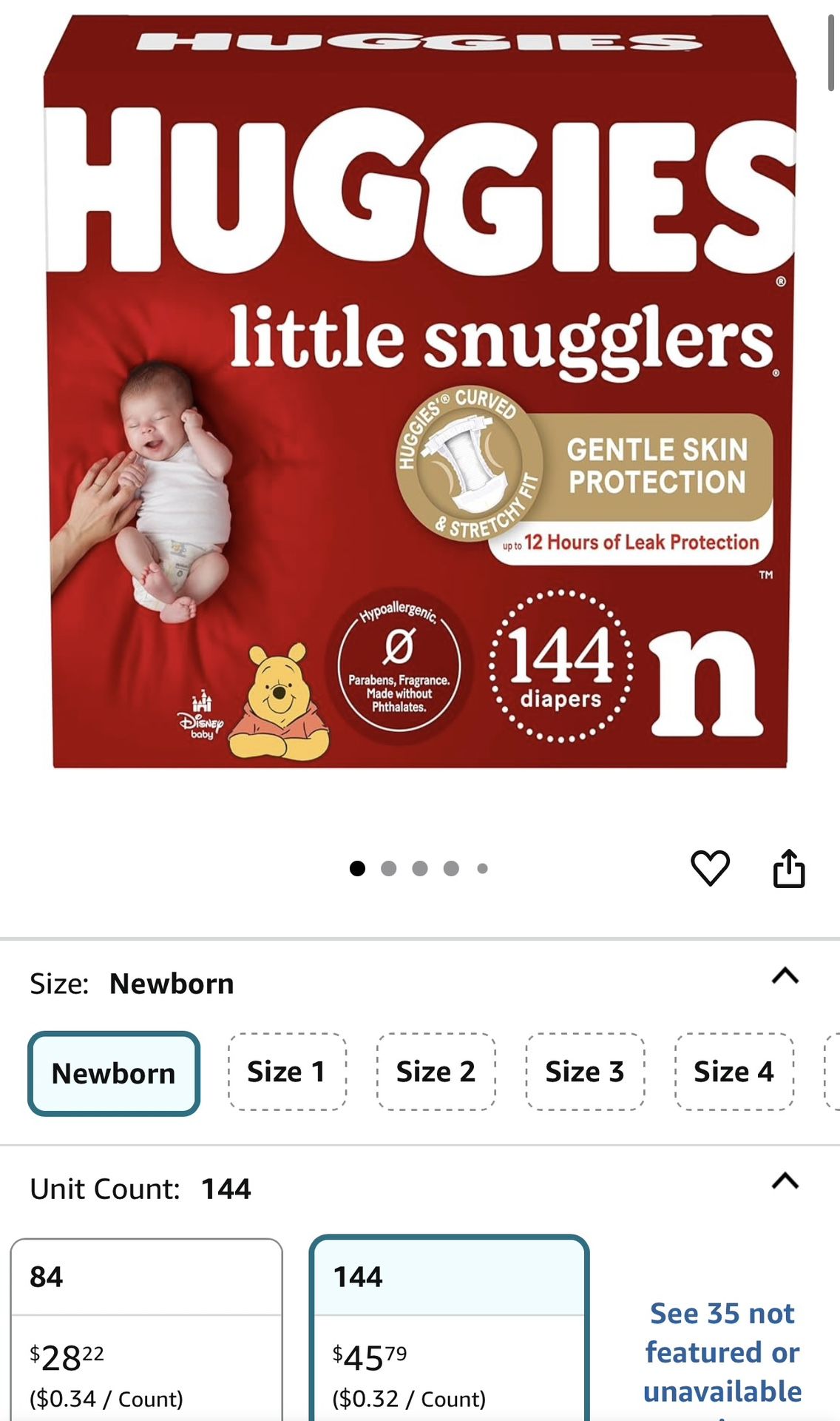 Huggies Snugglers Newborn