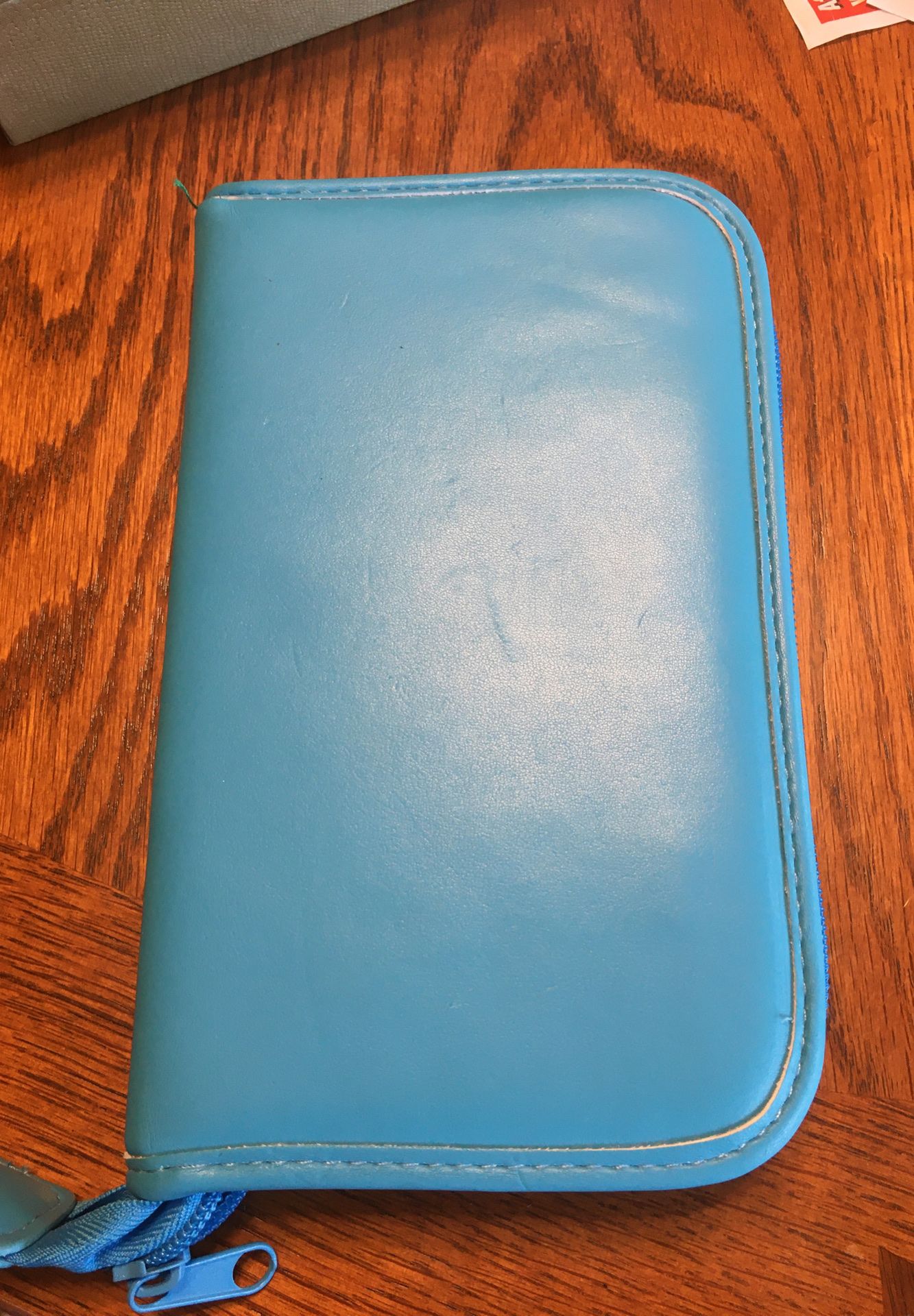 Travel Size Turquoise jewelry carrying case Approx. 5” X 8” X 1”