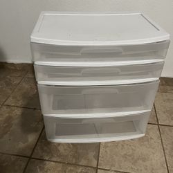 4 Drawer Plastic Storage Organizer