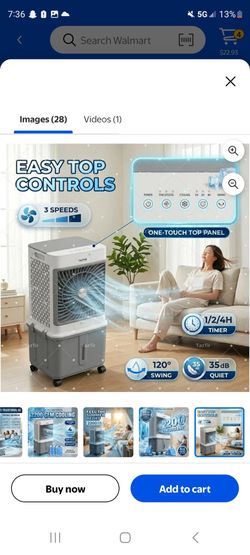 TazTir Portable Evaporative Air Cooler