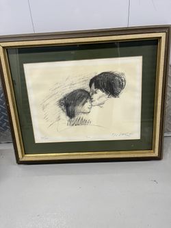 Lithograph Painting by Alexander Dobkin