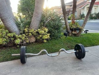 └➤➤➤ Barbell and Weight Plates | Total Weight | 50 lbs -