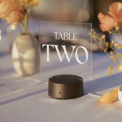 Light Up Table Numbers
