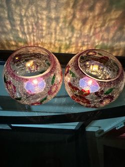 Set of two candle holder