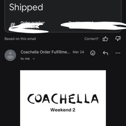 Coachella Weekend 2. 2 GA Tickets And Camping Pass