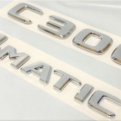 Mercedes Benz C300 Rear Decals