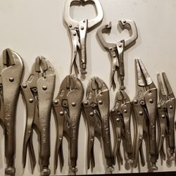 Matco Tools 10-PC. Locking Pliers Set with bag New. Purchased & never used