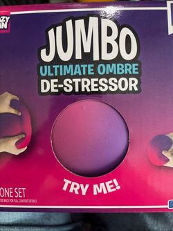 New Crazy Fun Jumbo Ultimate DeStressor Squishy Fidget Toy Purple Stress Relief