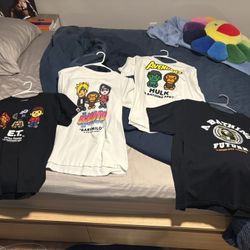 BAPE SHIRTS (ALL LARGES) 