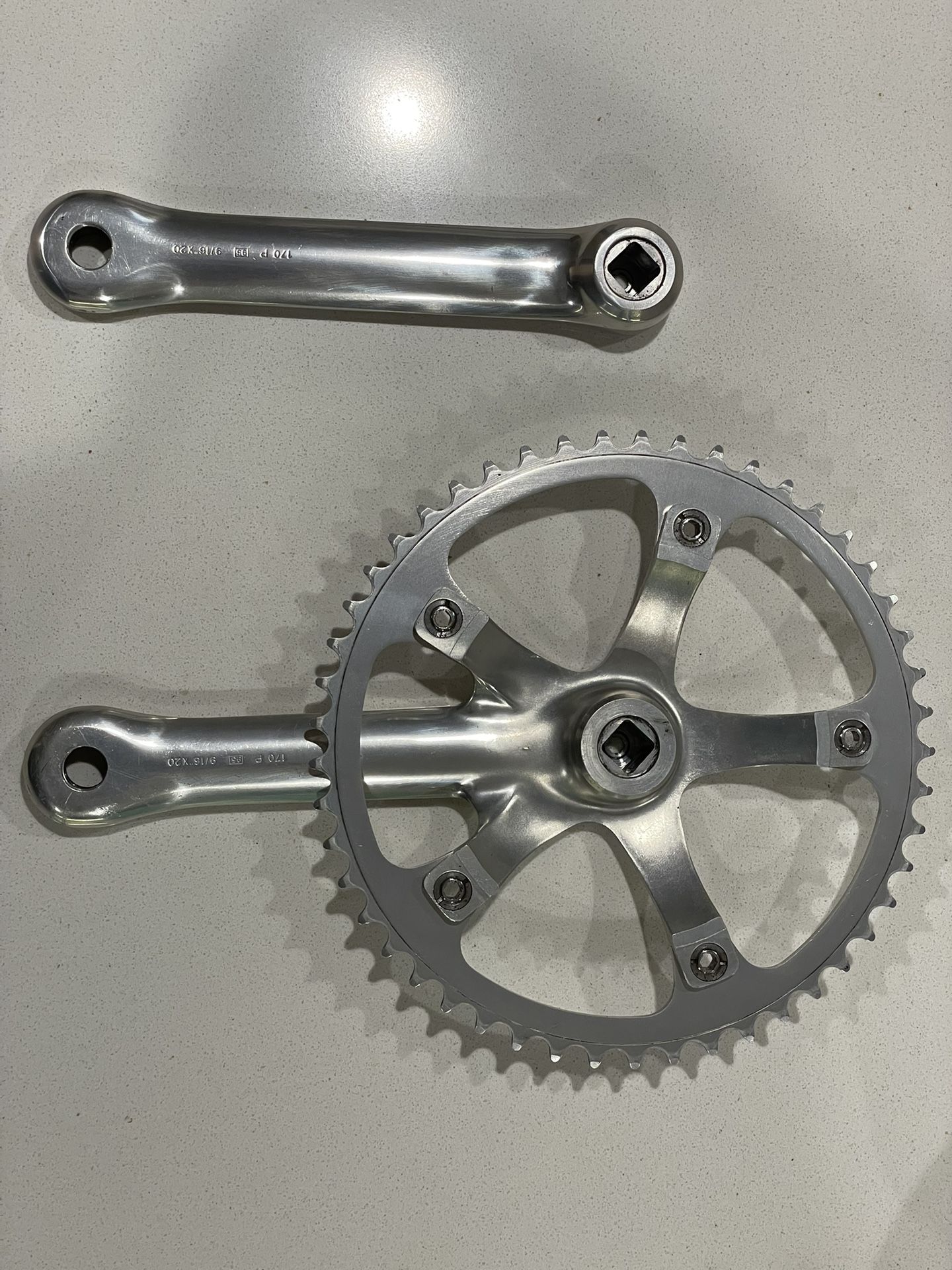 Campagnolo record track crankset 144bcd 170mm