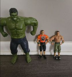 Hulk and WWE Action Figure