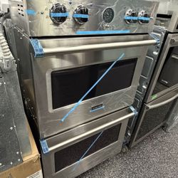 Stainless Steel Viking 5 Premiere Double Oven Electric 30 Inch