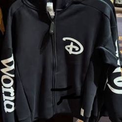 Disney World Black And White Zip Up