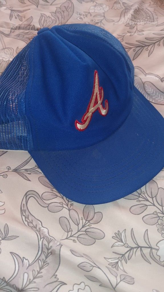 Atlanta Braves Vintage Annco Baseball Hat Cap Trucker Mesh Snapback 80s