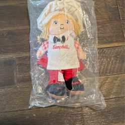 Vintage Campbells Soup Kids Chef Collectible 8” Plush