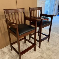 Billiards Captains Chairs (Set of 2)