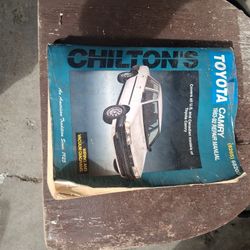 Chilton Toyota Camry 1983_92 Repair Manuel 