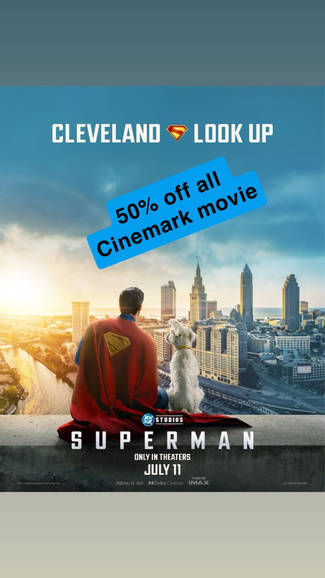 Half Off All Movie Tickets
