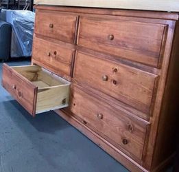 Large 6 drawer pine