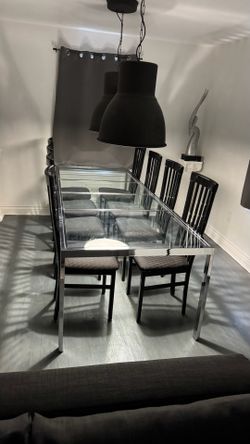 expandable glass dinning table only no chairs