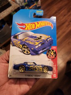 Hotwheels 77 Pontiac firebird  blue