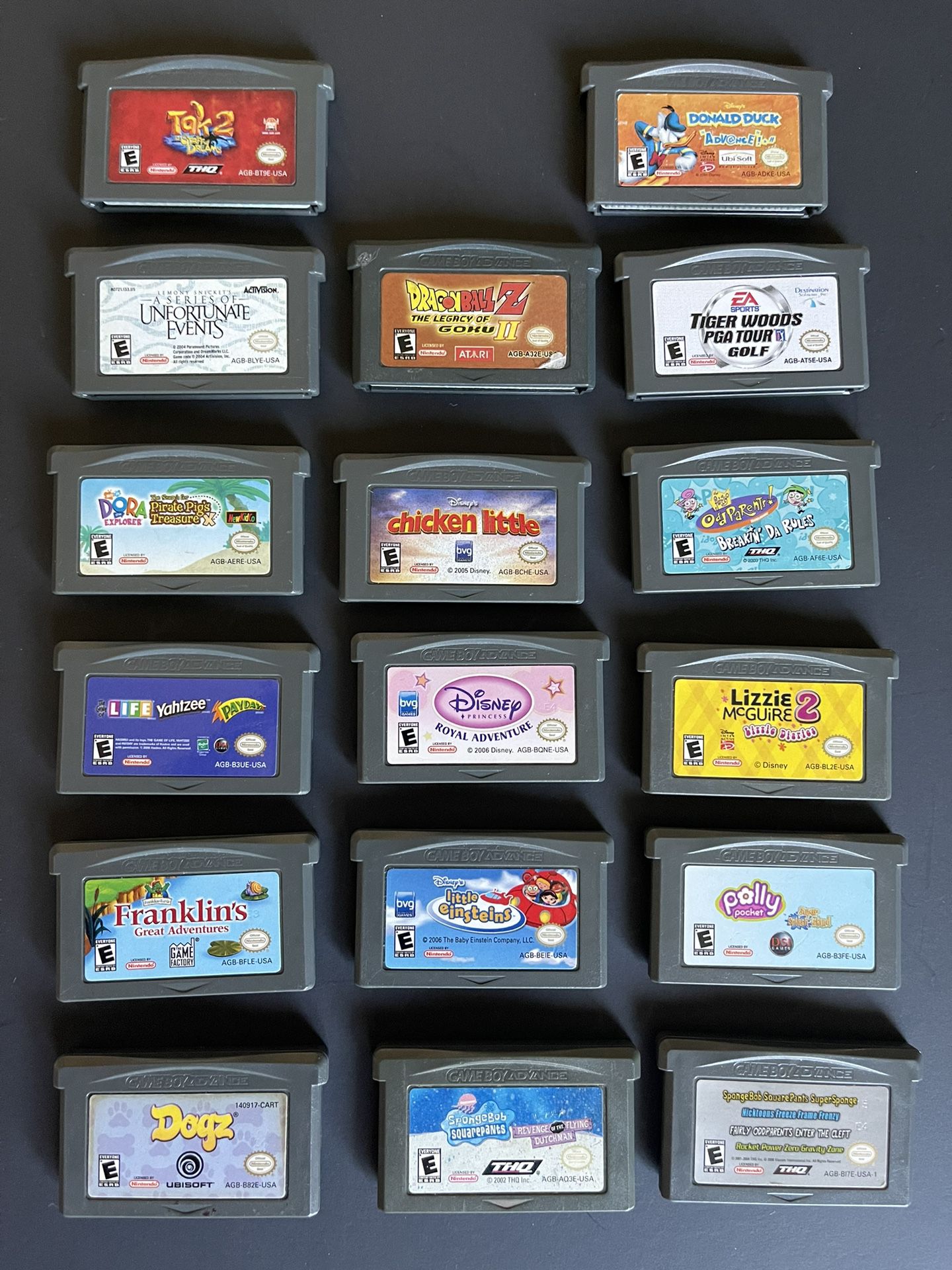 Nintendo Gameboy Advance Games