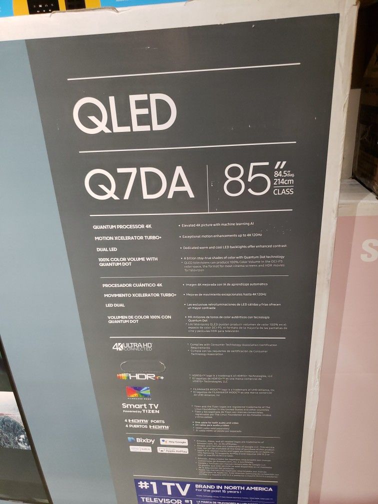 TV SAMSUNG QLED QN85Q7DAA $1599