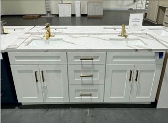 72" Double Sink Solid Wood Vanity | Large Family Bath Cabinet