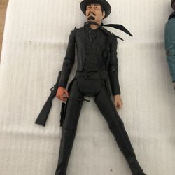 1960s Marx  Toys black Bart 12” Plastic Bad Guy